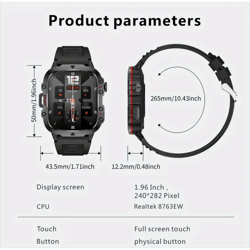 LIGE Smart Sports Watch – HD Touch Screen with Call Function (8 models available) by Habicare