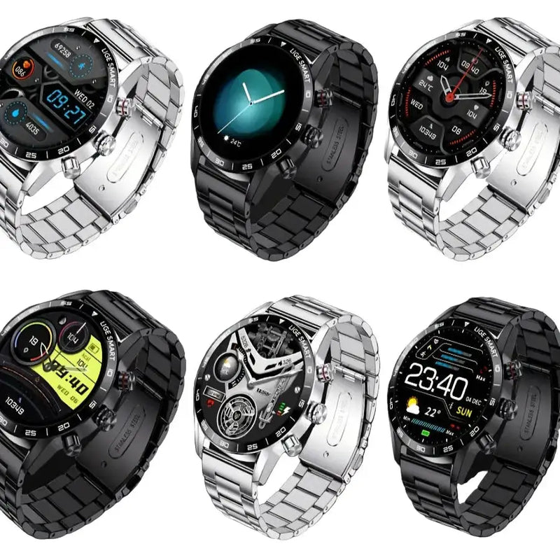 LIGE Smart Watch – 1.32" Full Touch Screen with Call Reminder, Fitness & Life Tracking (available in Black & Silver) by Habicare