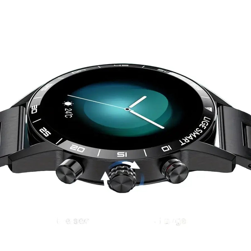 LIGE Smart Watch – 1.32" Full Touch Screen with Call Reminder, Fitness & Life Tracking (available in Black & Silver) by Habicare