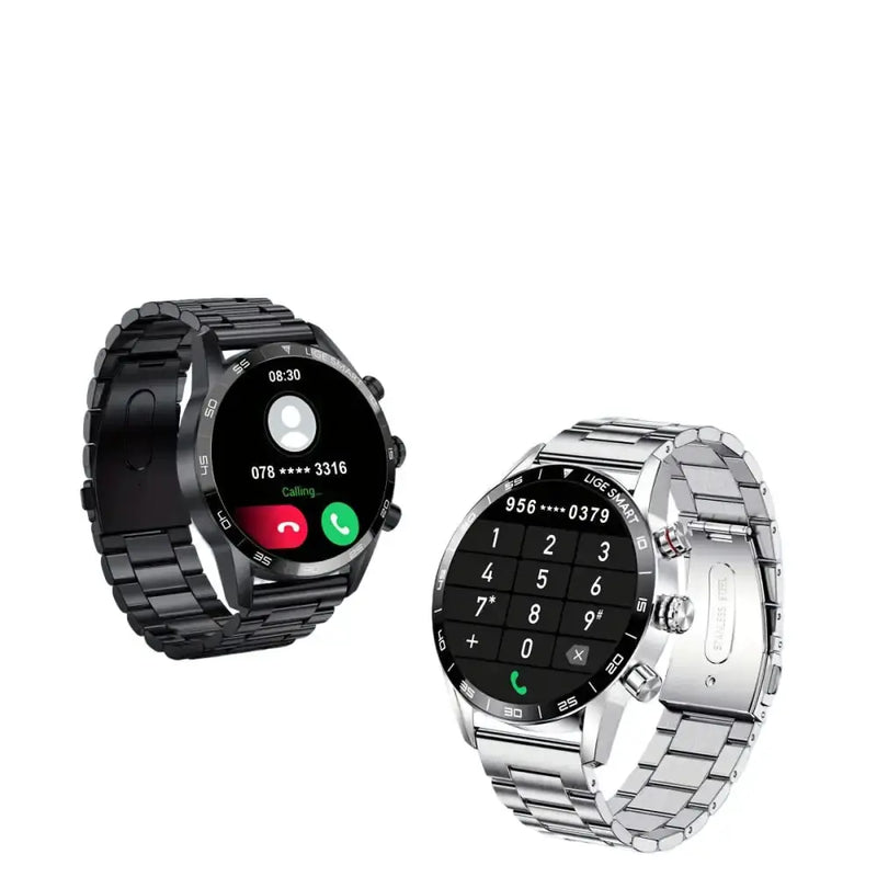 LIGE Smart Watch – 1.32" Full Touch Screen with Call Reminder, Fitness & Life Tracking (available in Black & Silver) by Habicare