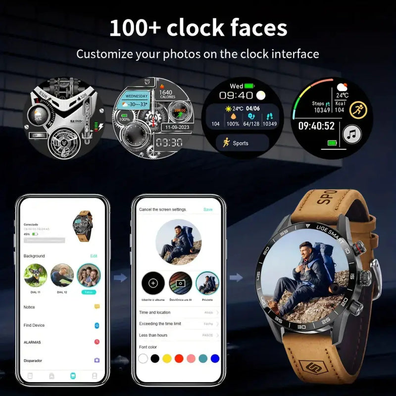 LIGE Smart Watch – Full Touch Screen with Multi-Sport Modes (10 colours available) by Habicare