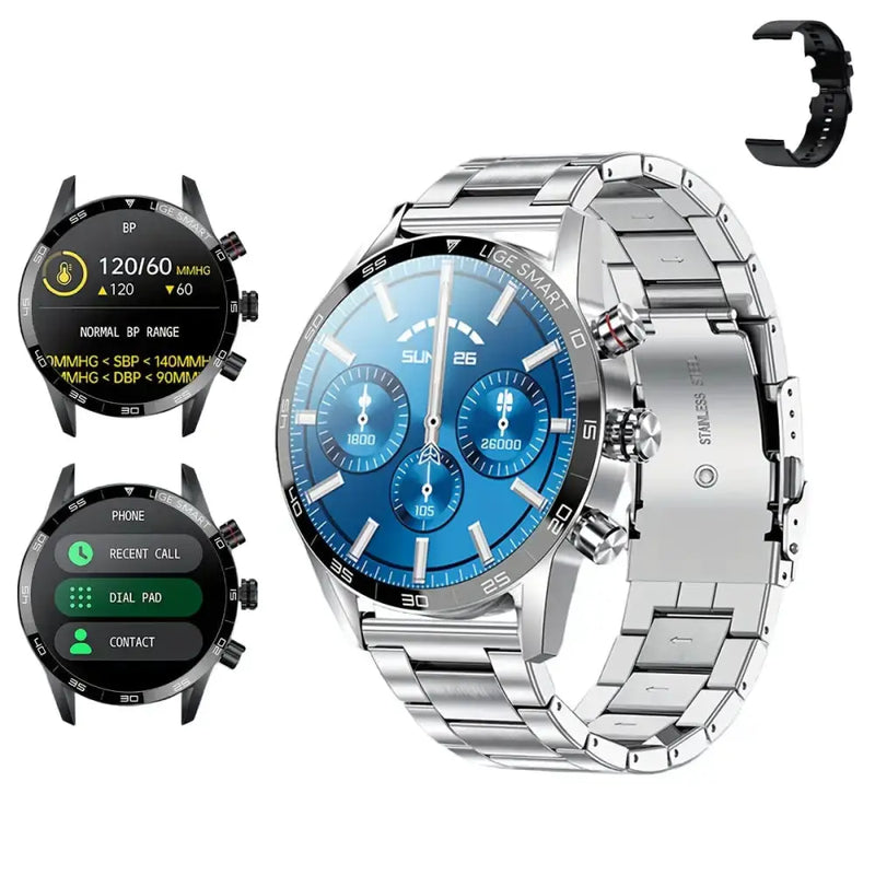 LIGE Smart Watch – Full Touch Screen with Wireless Calls (4 different types available) by Habicare
