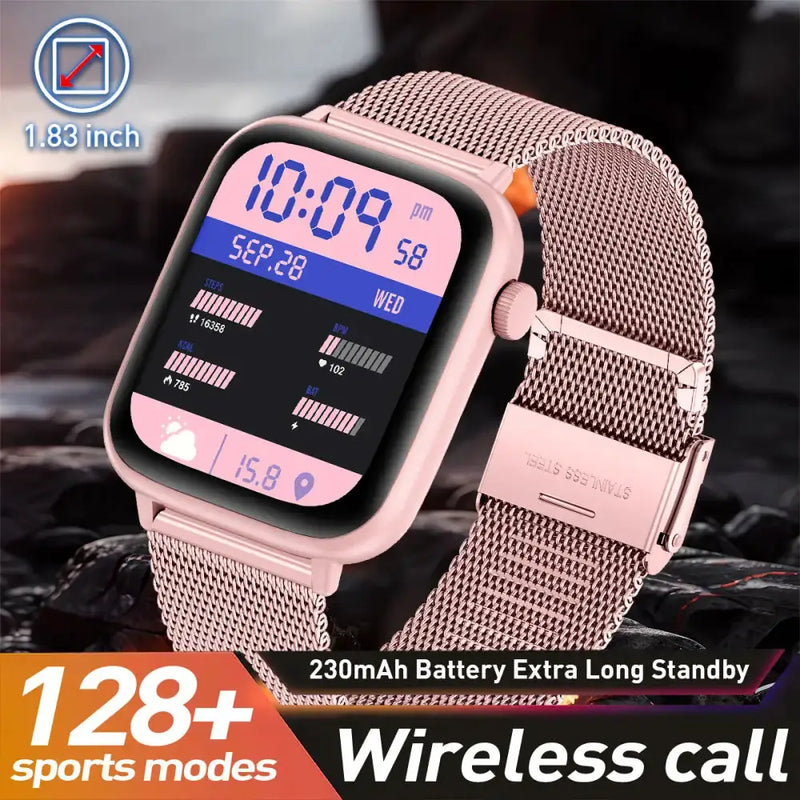 LIGE Smart Watch – HD TFT Screen, Wireless Calls, 128+ Sports Modes by Habicare