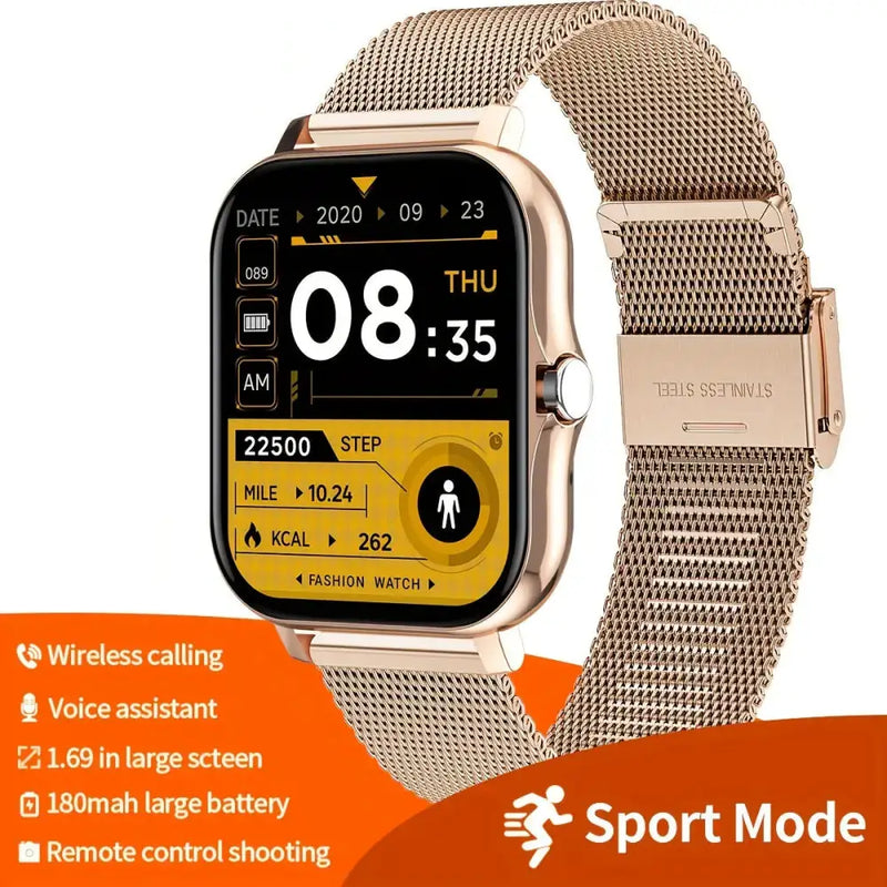 LIGE Smart Watch – Make/Answer Calls, Custom Wallpaper, Music Control (4 colours available) by Habicare