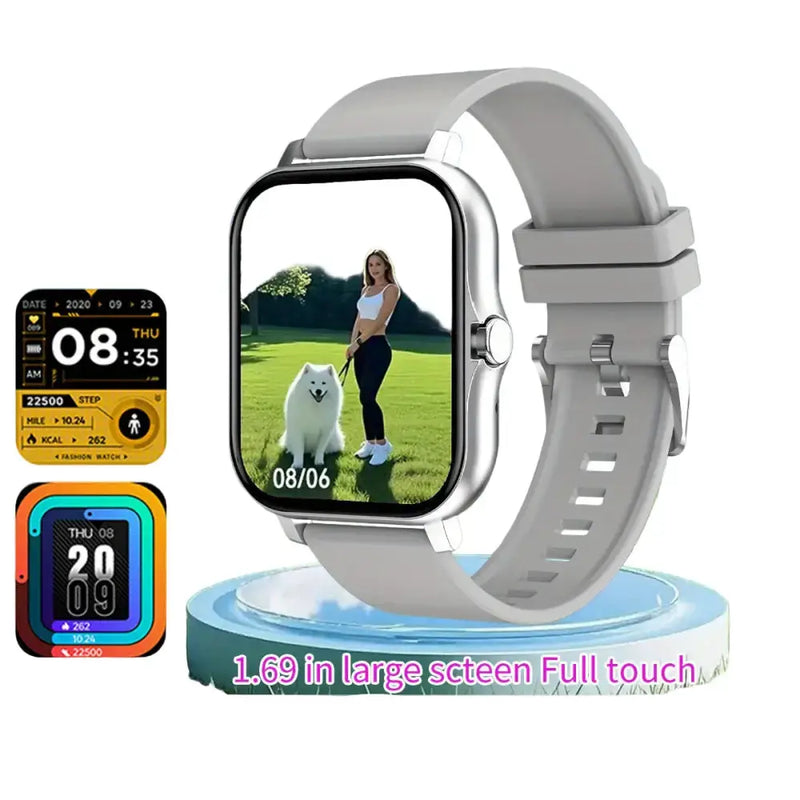 LIGE Smart Watch – Ultra-Thin Design with Wireless Calls (8 colours available) by Habicare