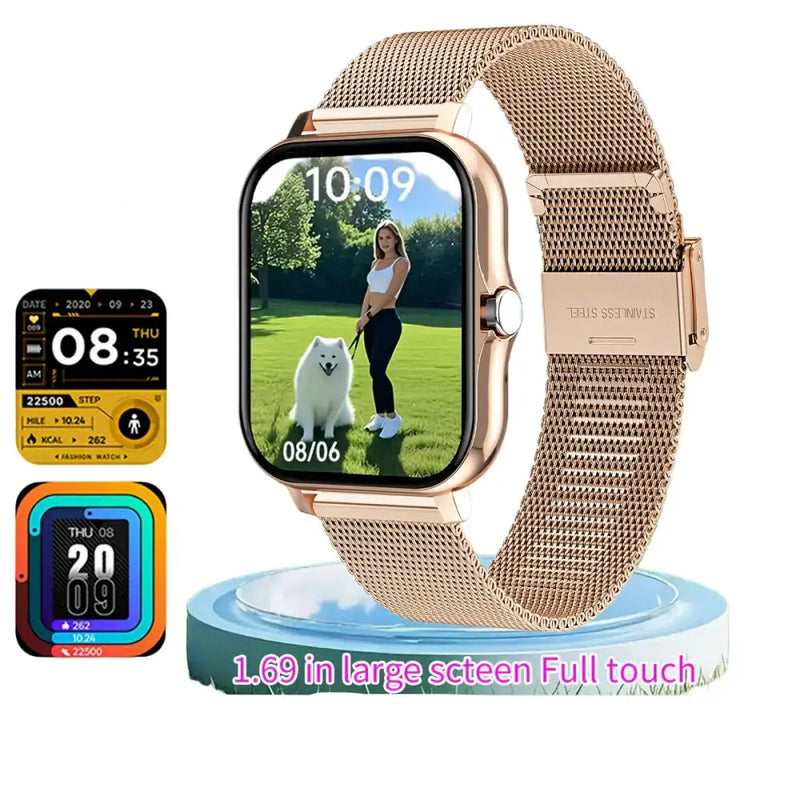 LIGE Smart Watch – Ultra-Thin Design with Wireless Calls (8 colours available) by Habicare
