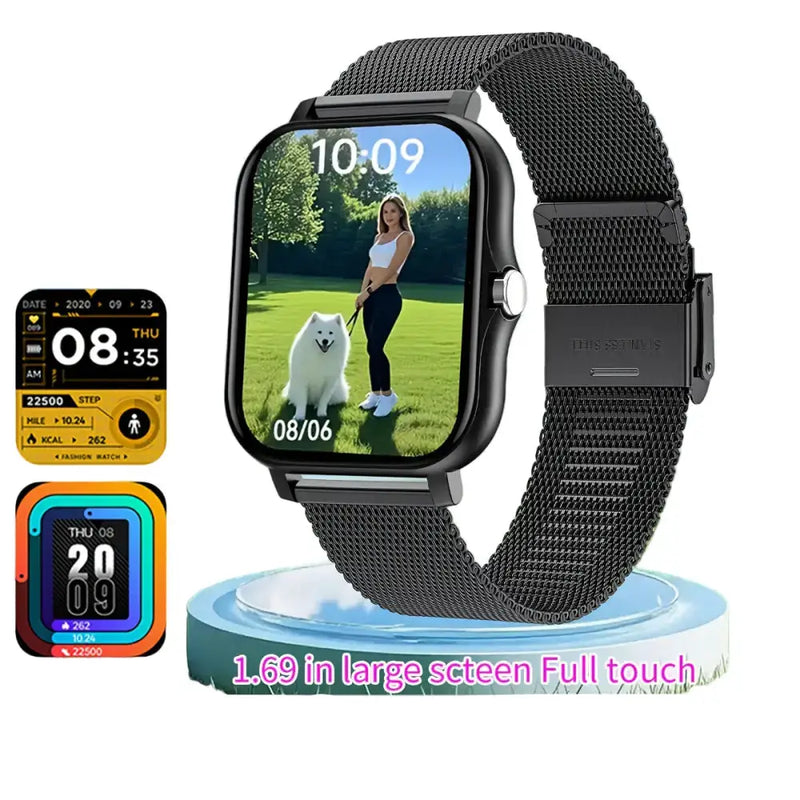LIGE Smart Watch – Ultra-Thin Design with Wireless Calls (8 colours available) by Habicare