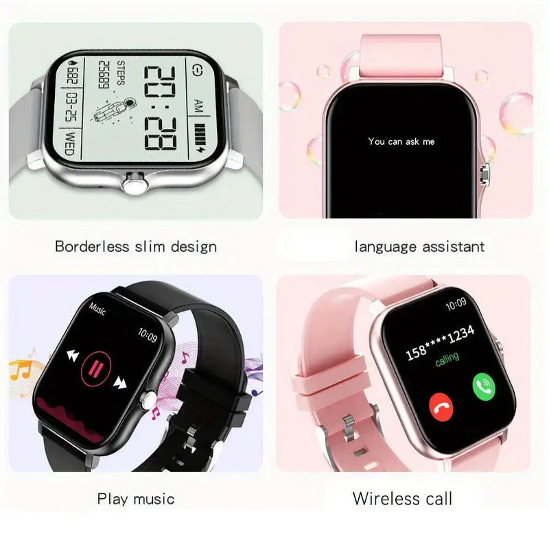 LIGE Smart Watch – Ultra-Thin Design with Wireless Calls (8 colours available) by Habicare
