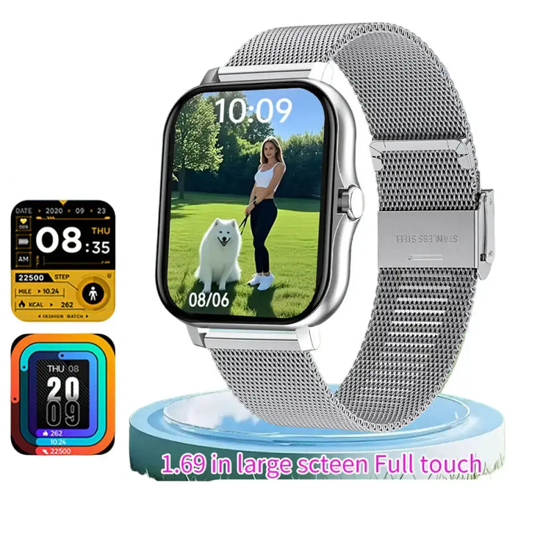 LIGE Smart Watch – Ultra-Thin Design with Wireless Calls (8 colours available) by Habicare