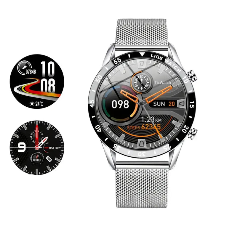 LIGE Smartwatch – Full Touchscreen with Call Management (4 types available) by Habicare