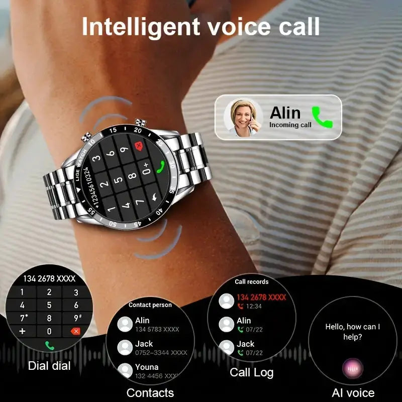 LIGE Smartwatch – Full Touchscreen with Call Management (4 types available) by Habicare