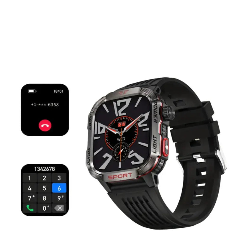 LIGE Smartwatch – HD Touch Display, Wireless Calls, Notifications, Pedometer & Long Battery Life by Habicare