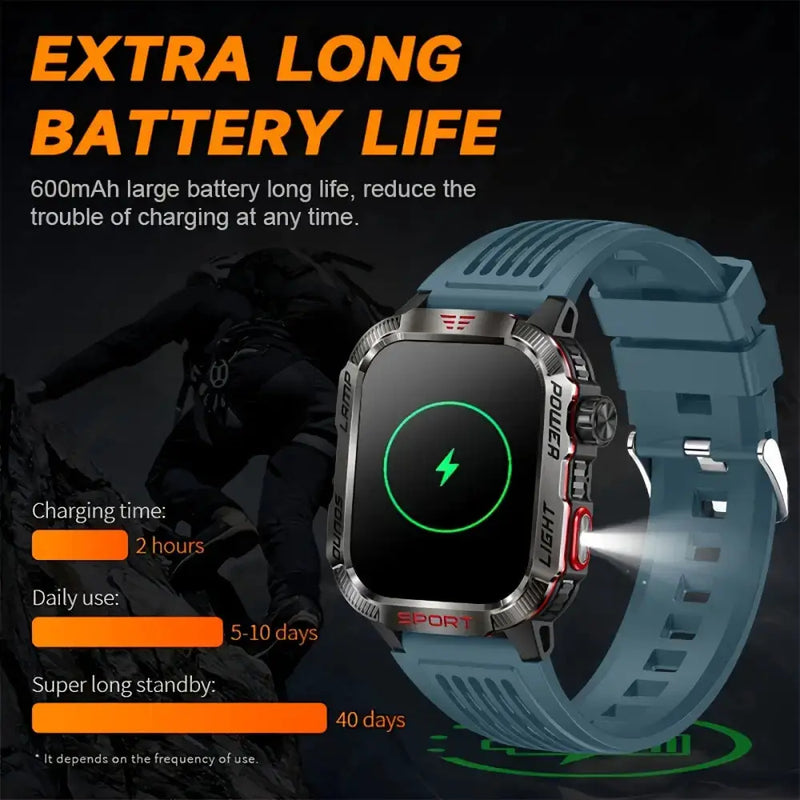 LIGE Smartwatch – HD Touch Display, Wireless Calls, Notifications, Pedometer & Long Battery Life by Habicare