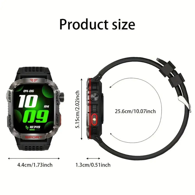 LIGE Smartwatch – HD Touch Display, Wireless Calls, Notifications, Pedometer & Long Battery Life by Habicare
