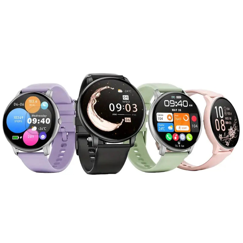 LIGE Smartwatch – Multi-Colour Silicone Strap (11 colours available) by Habicare