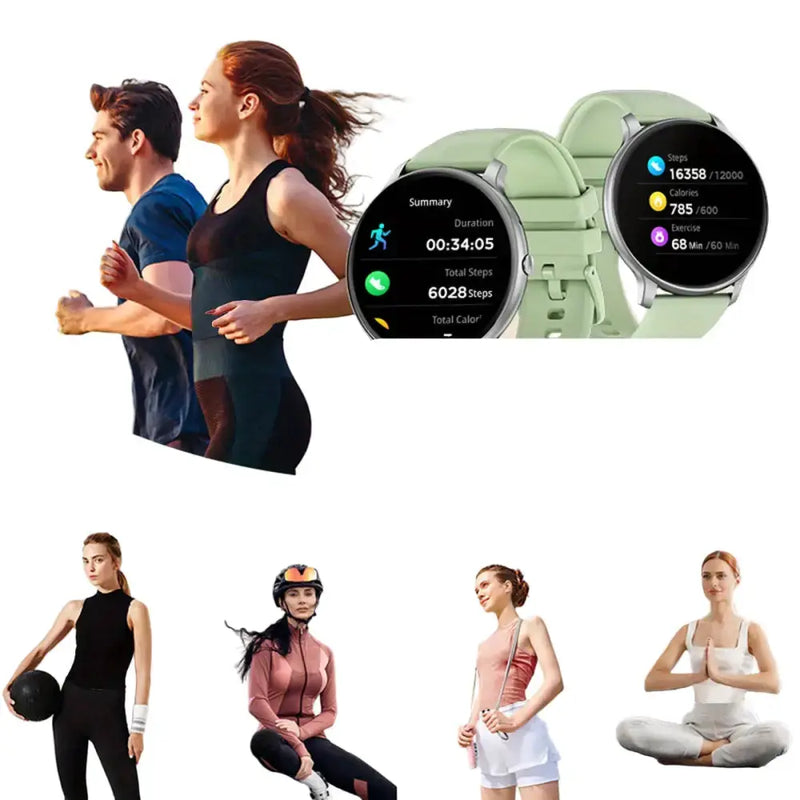 LIGE Smartwatch – Multi-Colour Silicone Strap (11 colours available) by Habicare