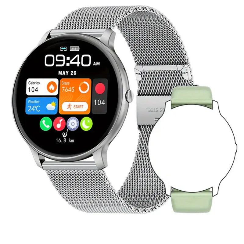 LIGE Smartwatch – Multi-Colour Silicone Strap (11 colours available) by Habicare