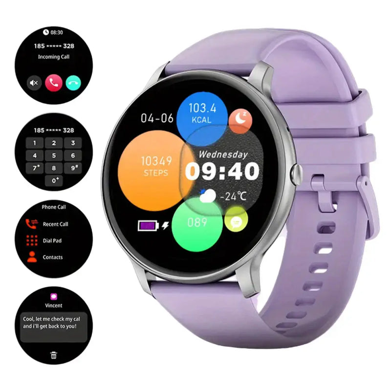 LIGE Smartwatch – Multi-Colour Silicone Strap (11 colours available) by Habicare