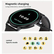LIGE Smartwatch – Multi-Colour Silicone Strap (11 colours available) by Habicare
