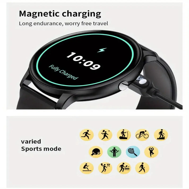 LIGE Smartwatch – Multi-Colour Silicone Strap (11 colours available) by Habicare