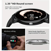 LIGE Smartwatch – Multi-Colour Silicone Strap (11 colours available) by Habicare