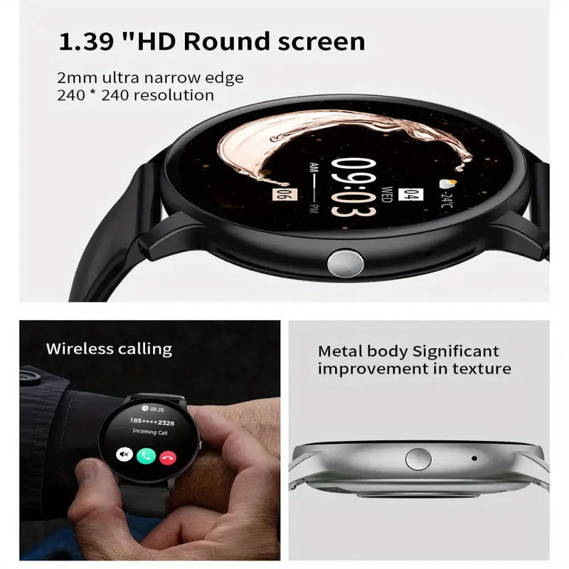 LIGE Smartwatch – Multi-Colour Silicone Strap (11 colours available) by Habicare