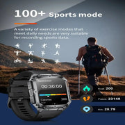 LIGE Smartwatch – Wireless Calling, 100+ Sports Modes, AI Voice (4 types available) by Habicare