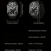 LIGE Smartwatch – Wireless Calling, 100+ Sports Modes, AI Voice (4 types available) by Habicare