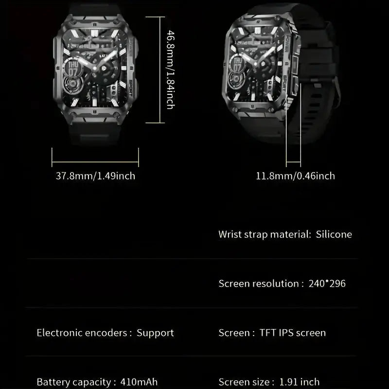 LIGE Smartwatch – Wireless Calling, 100+ Sports Modes, AI Voice (4 types available) by Habicare