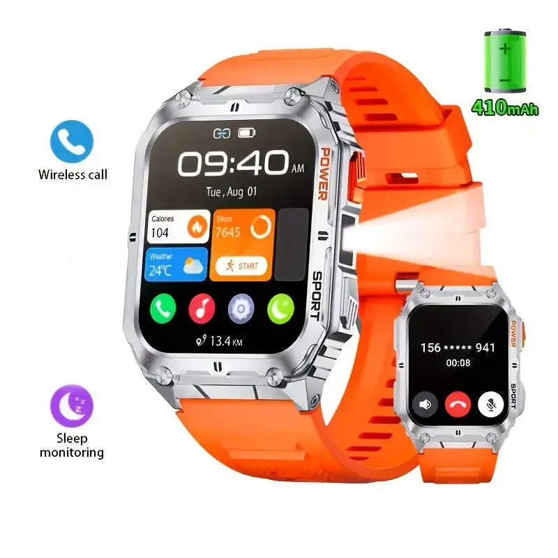LIGE Smartwatch – Wireless Calling, 100+ Sports Modes, AI Voice (4 types available) by Habicare