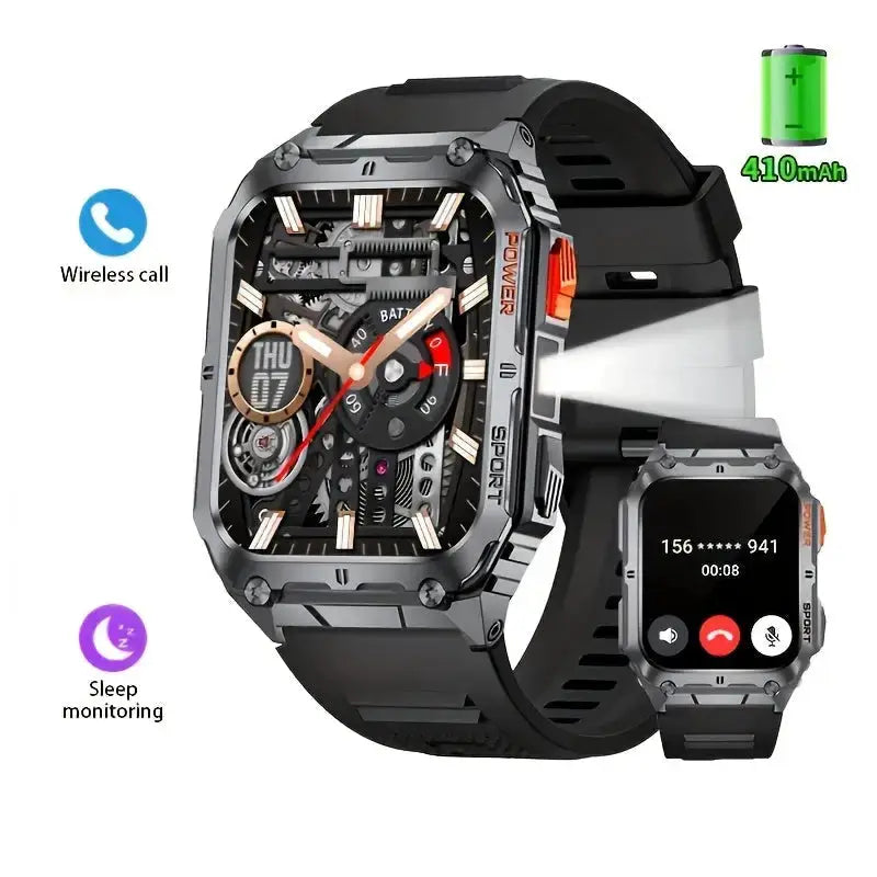 LIGE Smartwatch – Wireless Calling, 100+ Sports Modes, AI Voice (4 types available) by Habicare