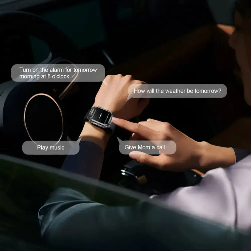 LIGE Smartwatch – Wireless Calling, 100+ Sports Modes, AI Voice (4 types available) by Habicare