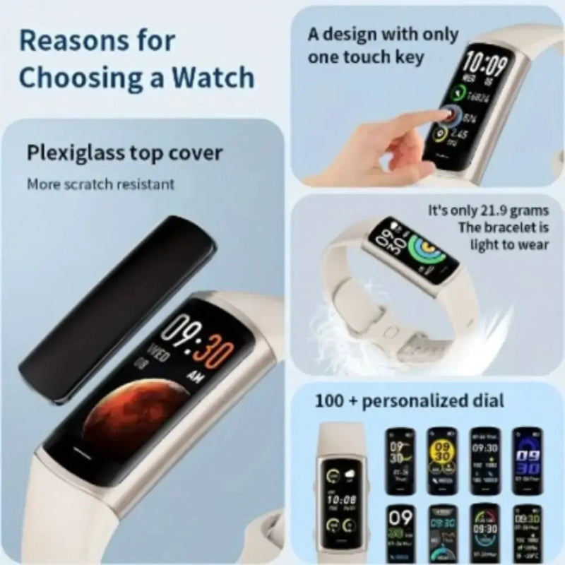 LIGE Smartwatch – Wireless Calls, Multi-Sport Modes (5 colours available) by Habicare