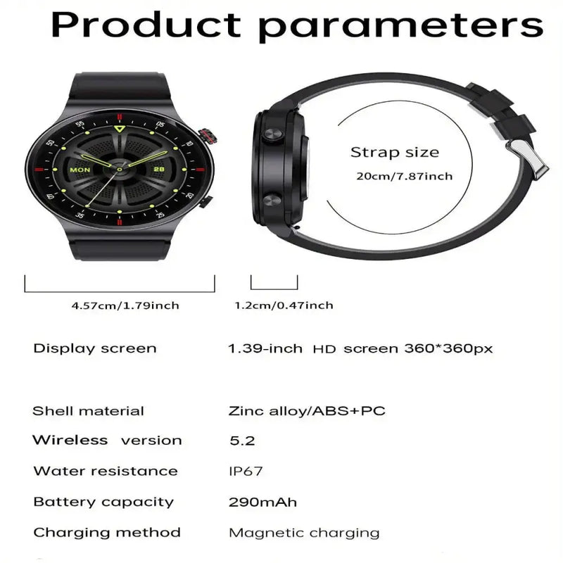 LIGE Sports Watch with Step Counter, Alarm, Wireless Calls, Weather Forecast (8 types available) by Habicare
