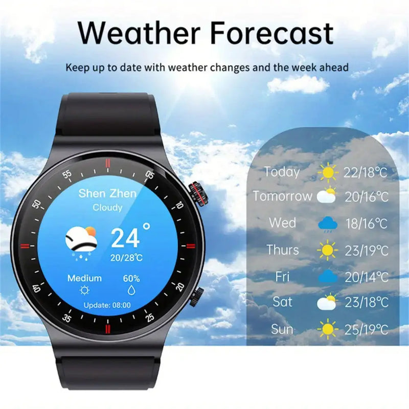 LIGE Sports Watch with Step Counter, Alarm, Wireless Calls, Weather Forecast (8 types available) by Habicare