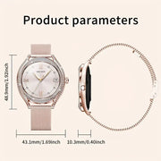 LIGE Women's Smartwatch – 3.25cm AMOLED Fitness Tracker with 100+ Sports Modes (3 colours available) by Habicare