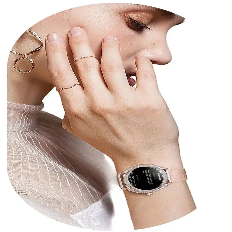 LIGE Women's Smartwatch – 3.25cm AMOLED Fitness Tracker with 100+ Sports Modes (3 colours available) by Habicare