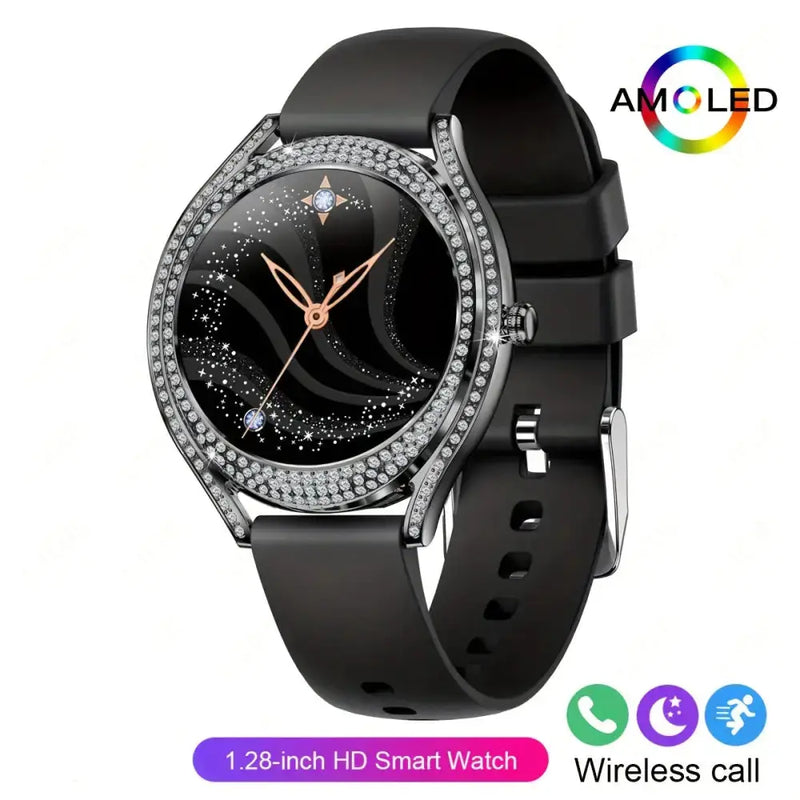 LIGE Women's Smartwatch – 3.25cm AMOLED Fitness Tracker with 100+ Sports Modes (3 colours available) by Habicare