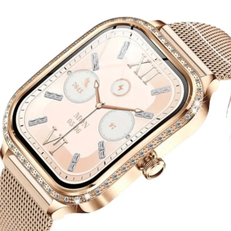 LIGE Women's Smartwatch – TFT HD Curved Screen, Wireless Calls, Voice Assistant (6 types available) by Habicare