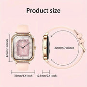 LIGE Women's Smartwatch – TFT HD Curved Screen, Wireless Calls, Voice Assistant (6 types available) by Habicare