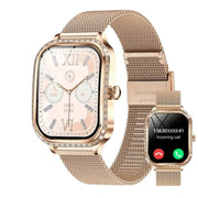 LIGE Women's Smartwatch – TFT HD Curved Screen, Wireless Calls, Voice Assistant (6 types available) by Habicare