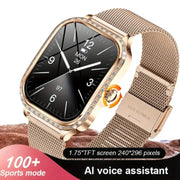 LIGE Women's Smartwatch – TFT HD Curved Screen, Wireless Calls, Voice Assistant (6 types available) by Habicare