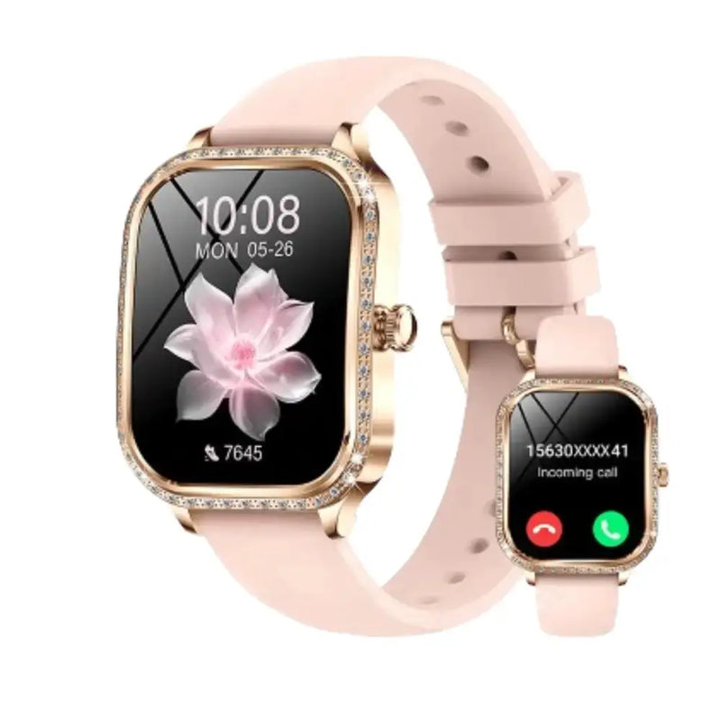 LIGE Women's Smartwatch – TFT HD Curved Screen, Wireless Calls, Voice Assistant (6 types available) by Habicare
