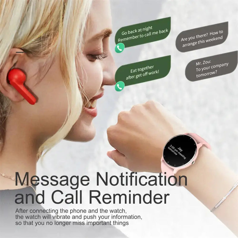 LIGE Women's Smartwatch – With Call Function, Multi-Sport Modes by Habicare