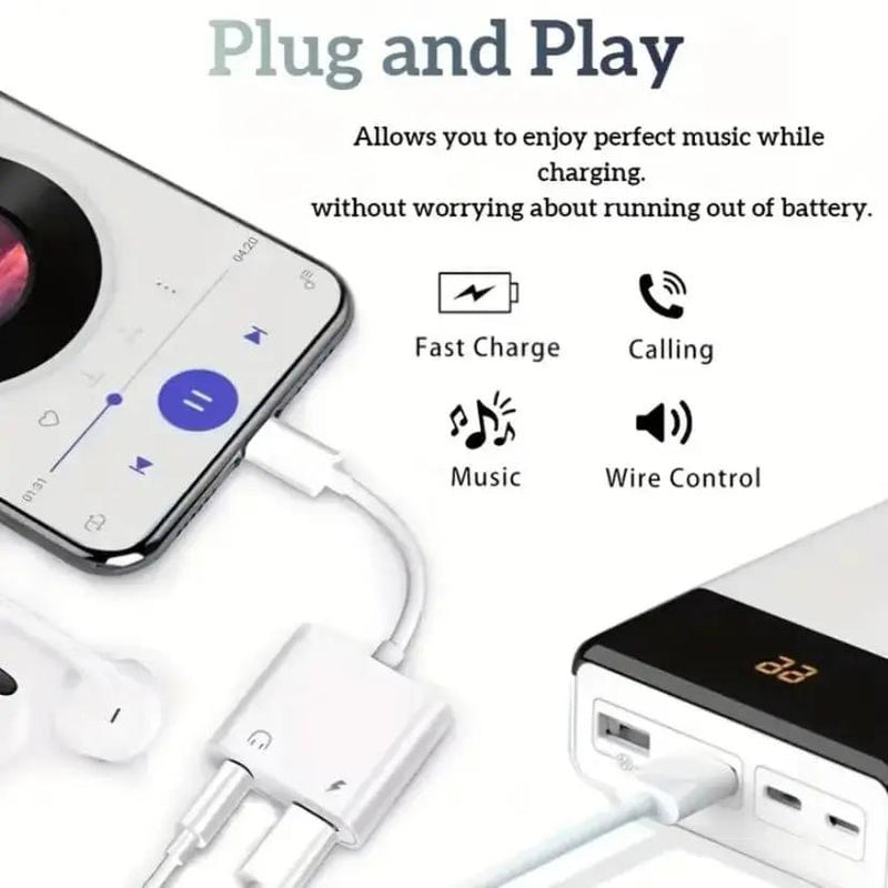 Lightning Audio & Charge Adapter (MH030) by 9eight5