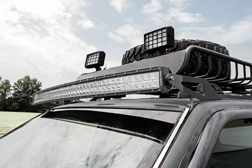 LED Light Mount Upper Windshield 50" Curved Jeep Grand Cherokee ZJ (93-98) by Magwarehouse.com