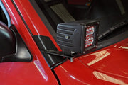 LED Light Mount Lower A-Pillar Pod Pair Jeep Cherokee XJ 2WD/4WD (84-01) by Magwarehouse.com