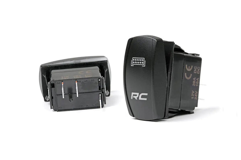 Rocker Switch 2x1 with Logo Blue Back Light by Magwarehouse.com