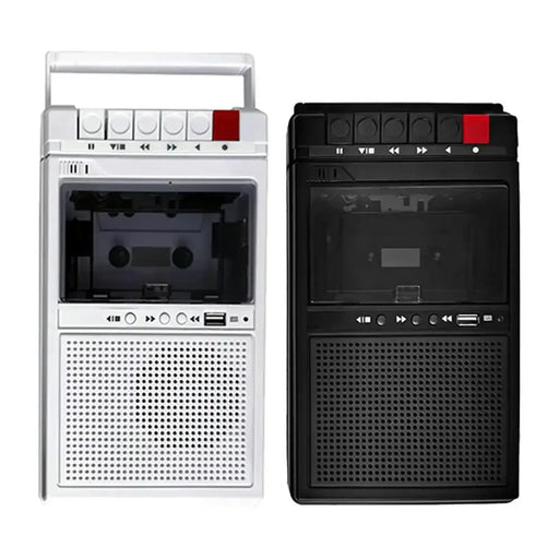 Lightweight Cassette Player with Stereo Speakers (available in Black & White) by Habicare