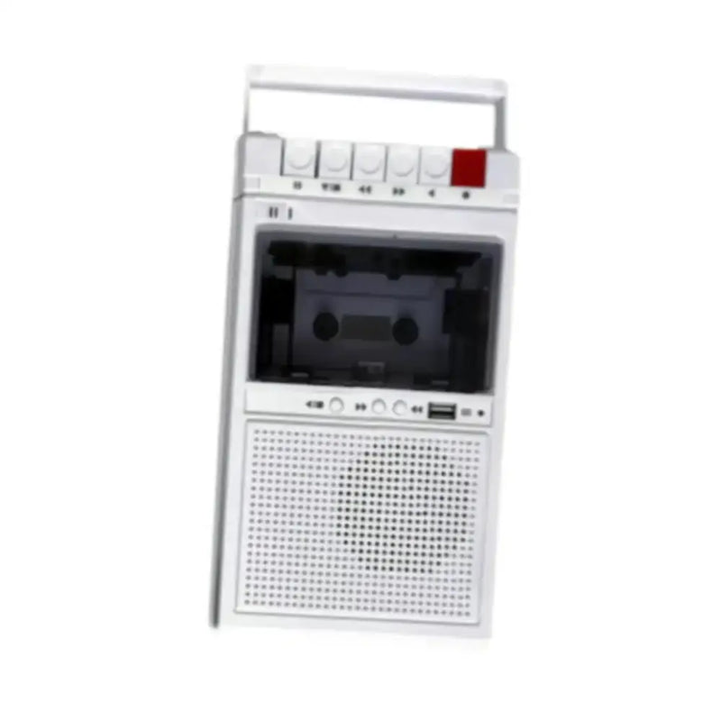Lightweight Cassette Player with Stereo Speakers (available in Black & White) by Habicare